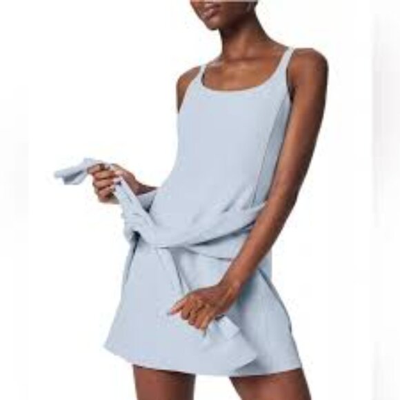Spanx The Get Moving Easy Access Ribbed ATHLETIC Dress W/Shorts Blue Women XL - Picture 11 of 11